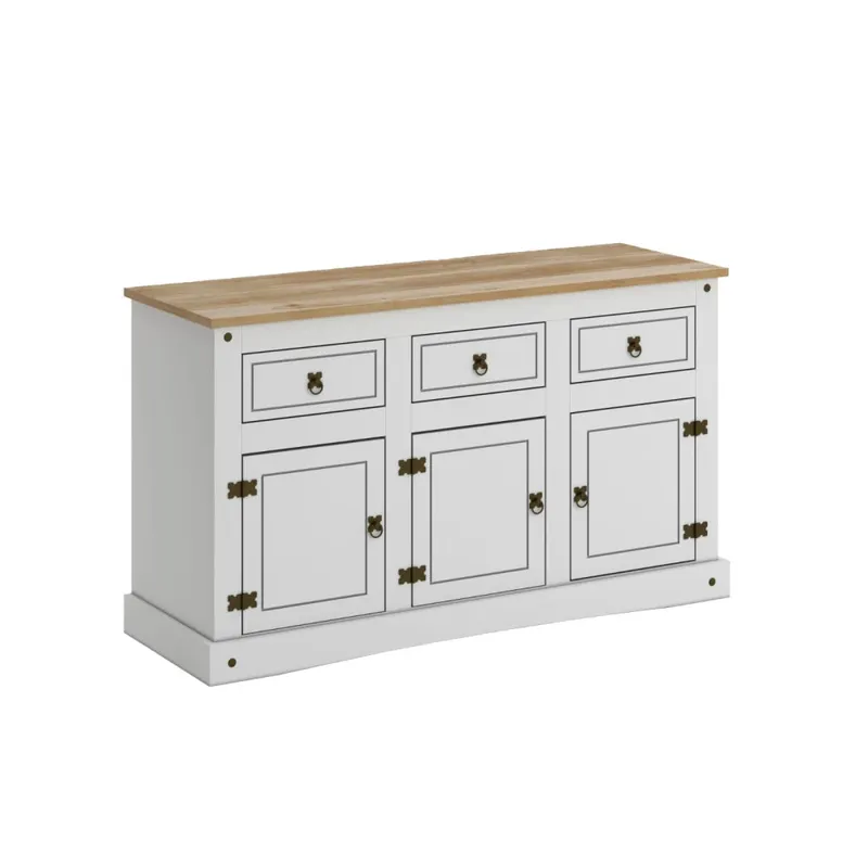 Aparador Burgo Línea Monterrey Blanco Madera Maciza en Blanco - Aparadores y recibidores, Uruguay | Ecowood