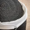 CESTO PARA ROPA RATTAN - BLACK en Negro - Canastos, Uruguay | La Iberica, vista 3 de 4