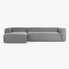 Sofá Blok 3 plazas chaise longue izquierdo pana gris 330 cm en Gris - Sillones y sofás, Uruguay | Kavehome, vista 6 de 7