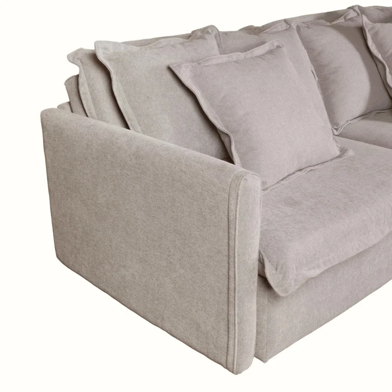 Sofá Cama 3 Cuerpos Tela Natural-beige Verona Beige en Beige - Sillones y sofás, Uruguay | Divino, vista 8