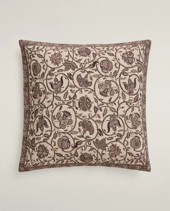FUNDA COJÍN JACQUARD en Beige - Textiles, Uruguay | Zara Home, vista 4