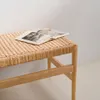 Banco Zaide de madera maciza de roble - con acabado natural asiento de cuerda 120cm FSC100% en Madera natural - Butacas, banquetas y puffs, Uruguay | Kavehome, vista 3 de 5