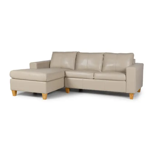 Rinconera Royale - Cuero Básico - Chaise Izquierdo - 519 (Beige) en Beige - Sillones y sofás, Uruguay | NYR