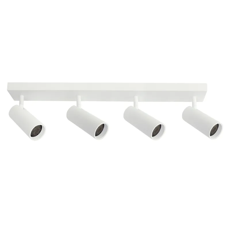 Luminaria de Adosar Long Leticia Cuadruple Orientable Blanca en Blanco - Lámparas colgantes, Uruguay | Serlux