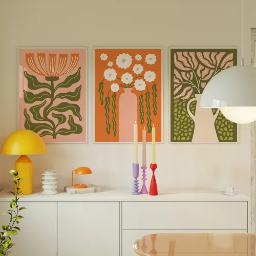 Go Floral en Multicolor - Láminas, Uruguay | La Cuadrería