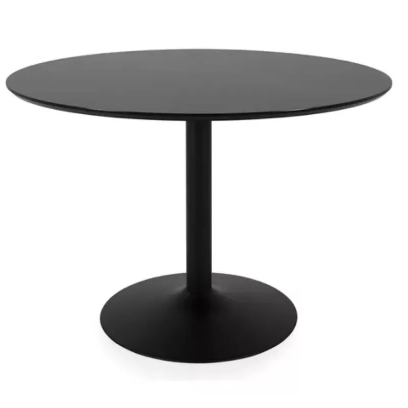 Mesa Tulip 80 cm - Negro en Negro - Mesas de living, Uruguay | La Cueva Muebles