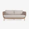 Sofá Catalina 3 plazas de cuerda - beige y madera maciza de acacia 170 cm FSC en Beige - Sillones y sofás, Uruguay | Kavehome, vista 7 de 10