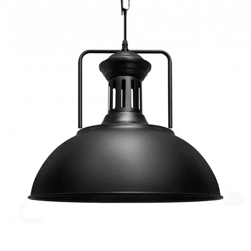 Lámpara galponera Fénix en Negro - Lámparas colgantes, Uruguay | Alta Gracia Deco