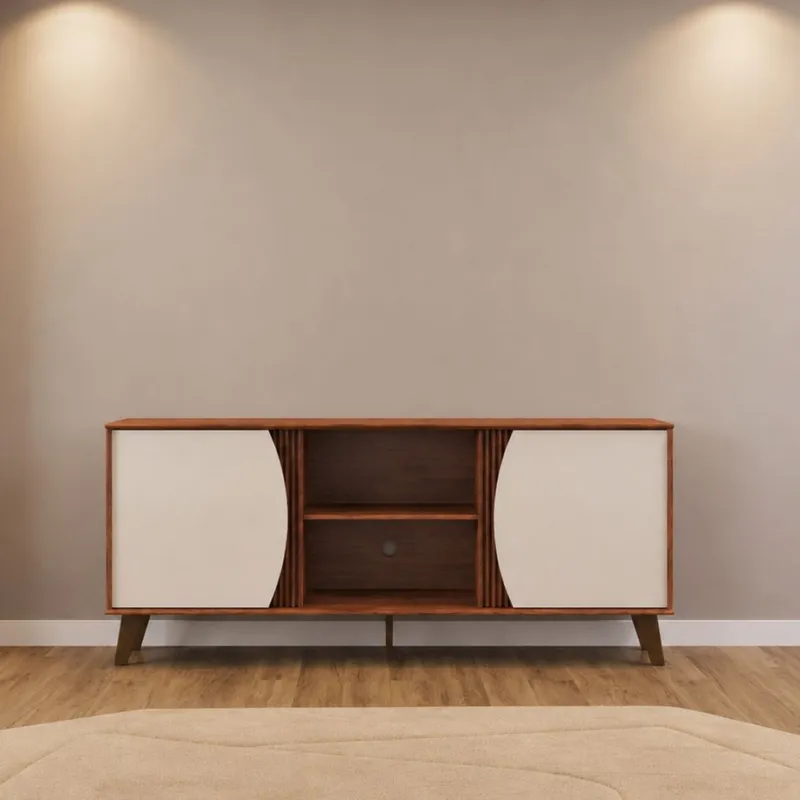Rack domo 136 - Moderna Hogar en Off-white - Muebles para TV, Uruguay | Moderna Hogar