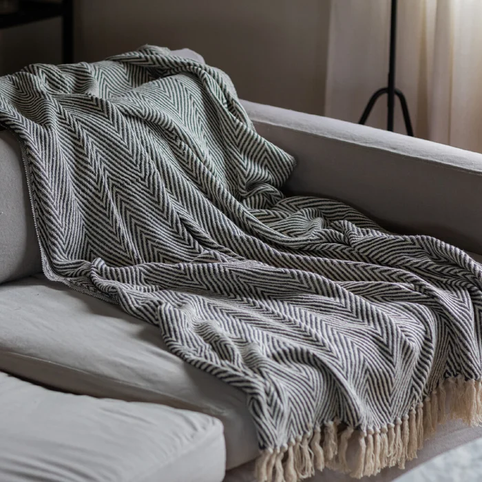 Manta para sillón y cama algodón Espiga - 180 x 230 cm en Multicolor - Textiles, Uruguay | Buho Store