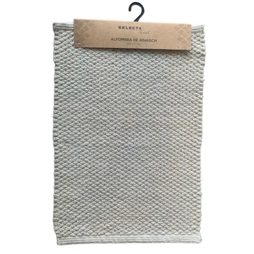 ALFOMBRA ALGODÓN 40X60CM TEXTURA CRUDO en Off-white - Textiles, Uruguay | Decohogar