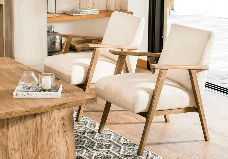 BUTACA MADISON - FRESNO Y CRUDA en Blanco - Butacas, banquetas y puffs, Uruguay | La Iberica, vista 7