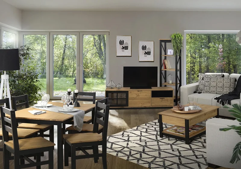 Mesa de living Linea Denise en Madera natural - Mesas de living, Uruguay | La Cueva Muebles, vista 6