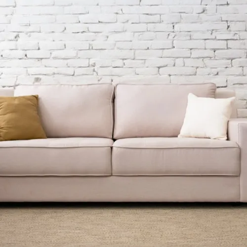 SOFA AGAPE 3 CUERPOS LINO TOSTADO 10589 - Sillones y sofás, Uruguay | Alfa Ventas