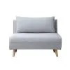Sofa Cama Plaza Y Media Plegable Tela Patas De Madera en Gris - Sillones y sofás, Uruguay | Soy Hogar, vista 4 de 10