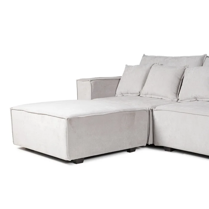 Sofá Modular Maia (4 módulos) - Tela Microfibra - 12073 (Greige) en Beige - Sillones y sofás, Uruguay | Nyr, vista 6