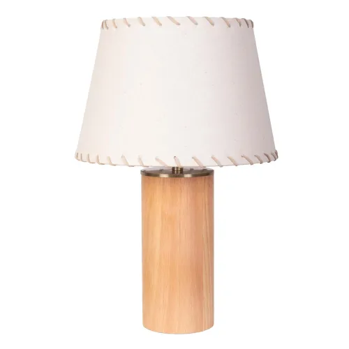 Lámpara De Mesa Ml2510 Natural/beige Madera Ml251010 en Beige - Lámparas de mesa, Uruguay | Divino