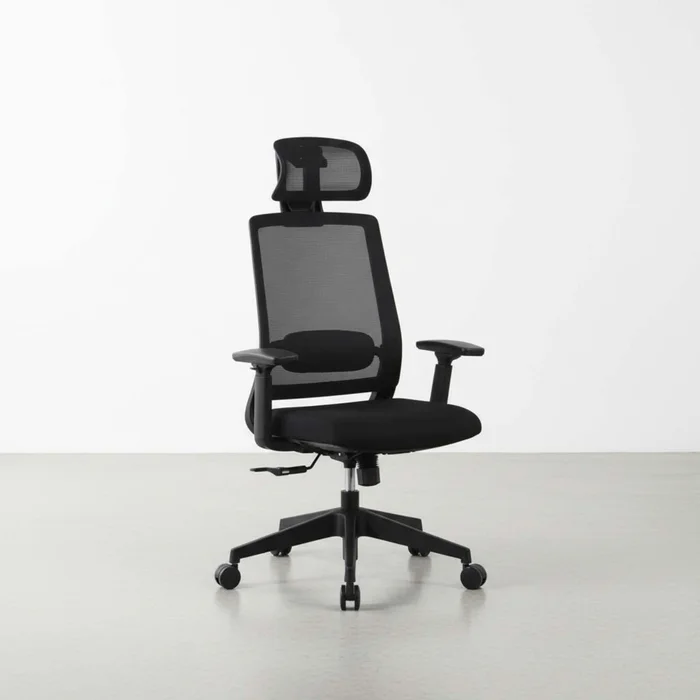 Silla De Oficina Malla-y-metal Negro 2788f-1m en Negro - Sillas de escritorio, Uruguay | Divino