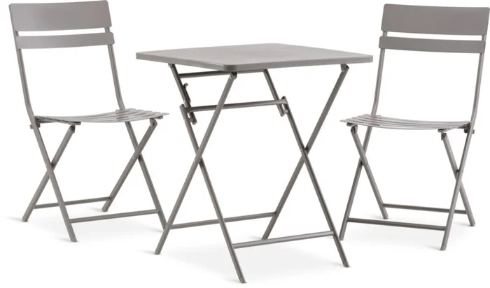 Set de balcón ABORG 60x60 color arena oscuro en Gris - Muebles para el exterior, Uruguay | JYSK