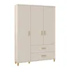 ROPERO RETRO MILKA OFF WHITE ACETINADO 8728 - Roperos y placares, Uruguay | Rosas Hermanos, vista 1 de 4