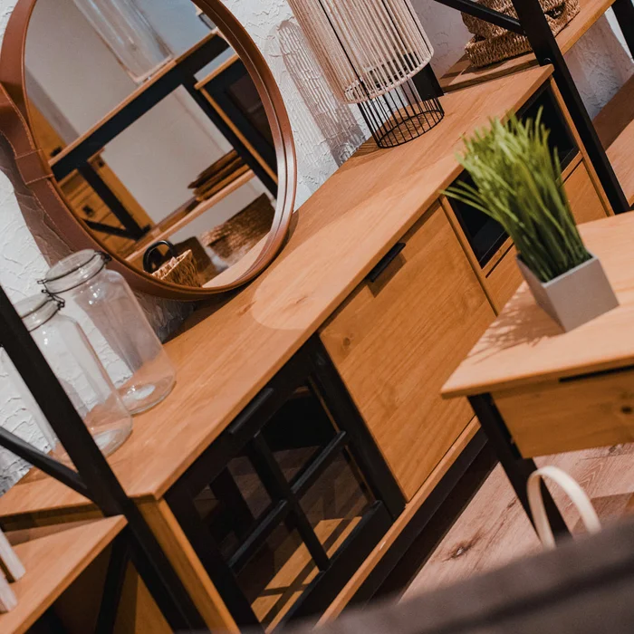 Rack Madera Maciza Línea Denver en Madera natural - Muebles para TV, Uruguay | Ecowood, vista 5