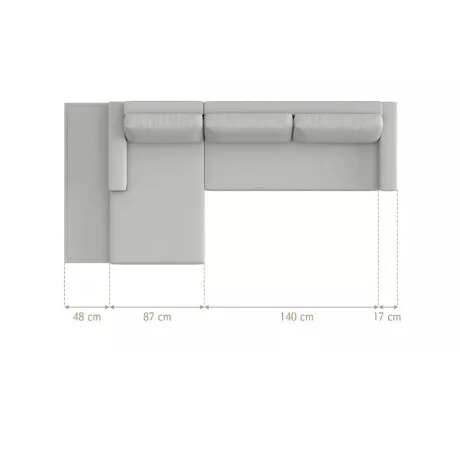 Sillon con chaise Loft en Marrón - Sillones y sofás, Uruguay | La Cueva Muebles, vista 10