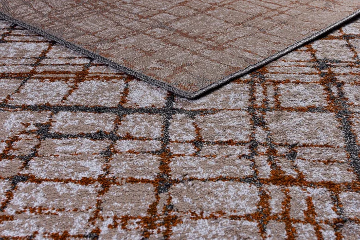 Alfombra Classic Maldiivas Gris Plomo Naranja - 150*200 en Multicolor - Alfombras, Uruguay | Noe, vista 2