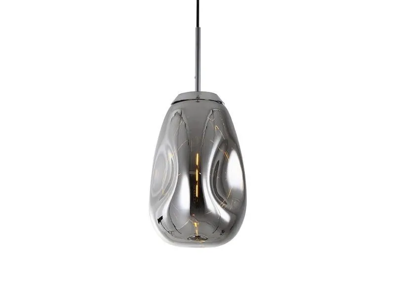 L. COLGAR BLOWN M 22XH33 METAL en Gris - Lámparas colgantes, Uruguay | Masinfinito Casa