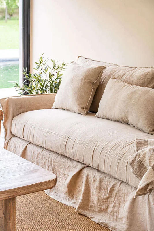 SILLON ALMA LINO BEIGE - 2.30 MTS en Beige - Sillones y sofás, Uruguay | La Iberica, vista 6