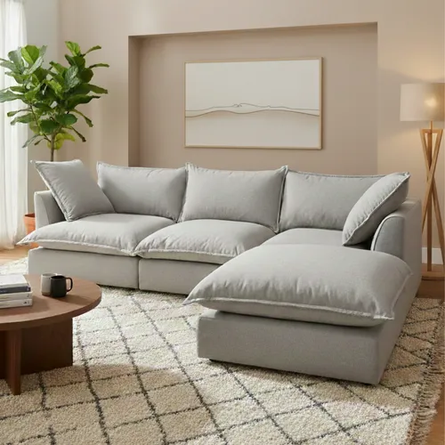 Esquinero Dicken en Gris - Sillones y sofás, Uruguay | Moderna Hogar