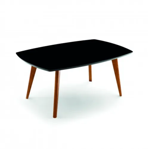 MESA DE COMEDOR MADERA CLARA C/VIDRIO 4MM en Negro - Mesas de comedor, Uruguay | Champagne Home