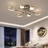 Luminaria techo led 6 aros 60W dorado - Lámparas colgantes, Uruguay | Decotech, vista 2 de 6