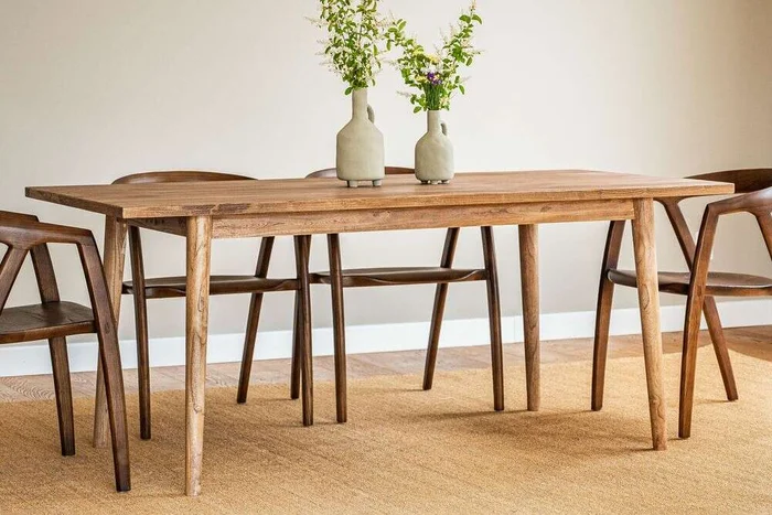 MESA COMEDOR NORDICA - OLMO NATURAL - 1.80 X 0.90 MTS en Madera natural - Mesas de comedor, Uruguay | La Iberica, vista 2