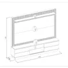 Rack con Panel Guararapes 215cm con kit Led MDF/MDP en Off-white - Muebles para TV, Uruguay | Balton, vista 12 de 12