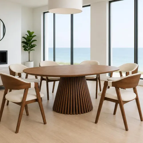 SILLA ZENIT madera tono Roble Carvalho en Marrón - Muebles, Uruguay | Indrana