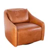 Butaca Giratoria Tela Marron Skylar Castaño en Marrón - Sillones y sofás, Uruguay | Divino, vista 2 de 5