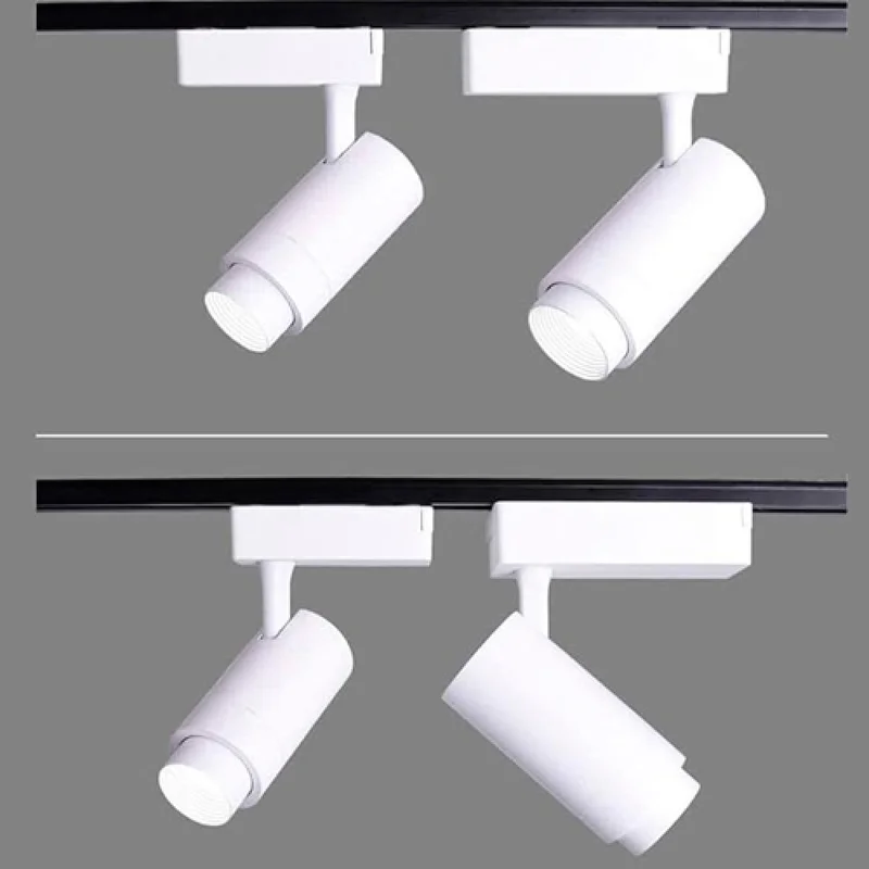 Track Light LED Zoom Blanco Dimerizable 20W Luz Cálida en Blanco - Lámparas colgantes, Uruguay | Serlux, vista 3