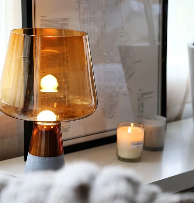 LUMINARIA MICHELE ORANGE en Naranja - Lámparas de pie, Uruguay | Berlina Store