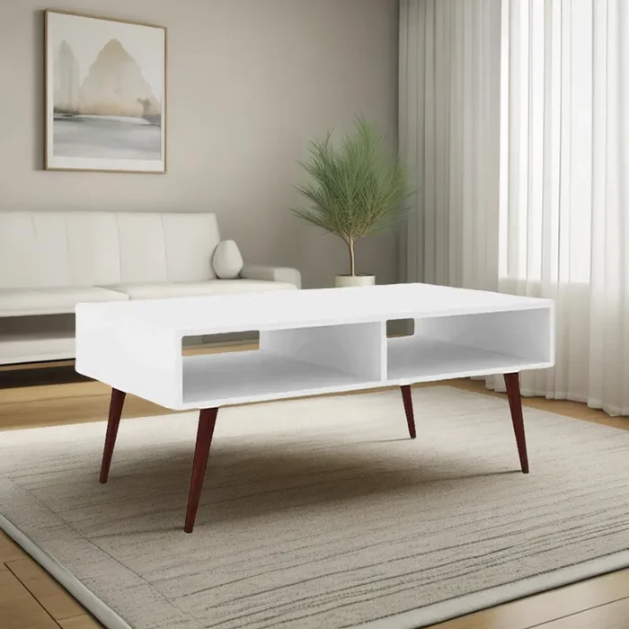 Mesa De Living Linea Retro Mesa Ratona Living Comedor en Blanco - Mesas de living, Uruguay | Soy Hogar, vista 2