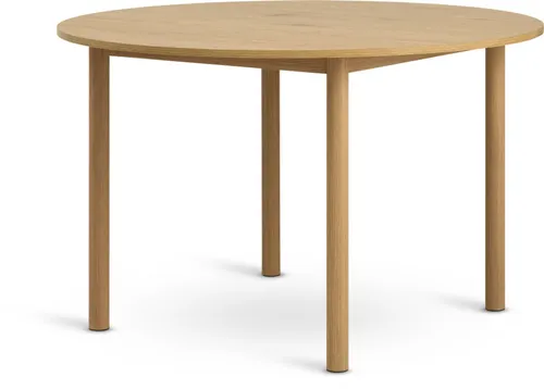 Mesa de comedor ALSTED Ø120 color roble en Madera natural - Mesas de comedor, Uruguay | JYSK