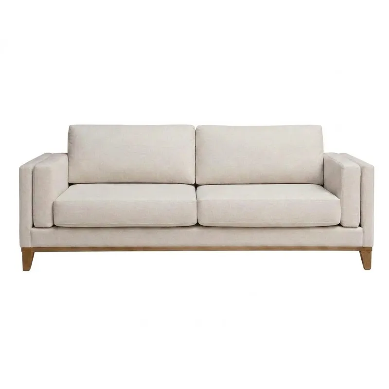 Sofá 3 Cuerpos Luxor Easy Clean - Crudo en Madera natural - Sillones y sofás, Uruguay | Berna home