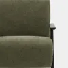 Butaca Meghan de chenilla verde y madera maciza de fresno con acabado wengué en Verde - Butacas, banquetas y puffs, Uruguay | Kavehome, vista 2 de 8