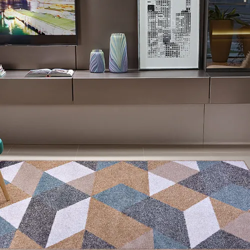 Alfombra Classic Maiorca Caramelo Azul - 150*200 - Textiles, Uruguay | Noe
