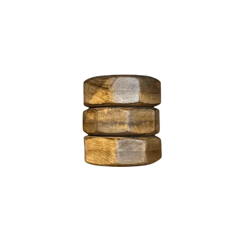 PORTA VELA TRIBAL MADERA MANGO NATURAL en Madera natural - Velas y Portavelas, Uruguay | Masinfinito Casa