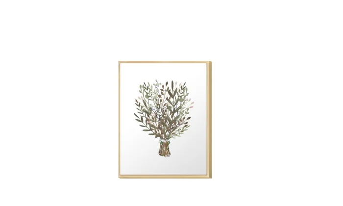Lámina con Marco de Madera en Madera natural - Decoración de pared, Uruguay | Finkel