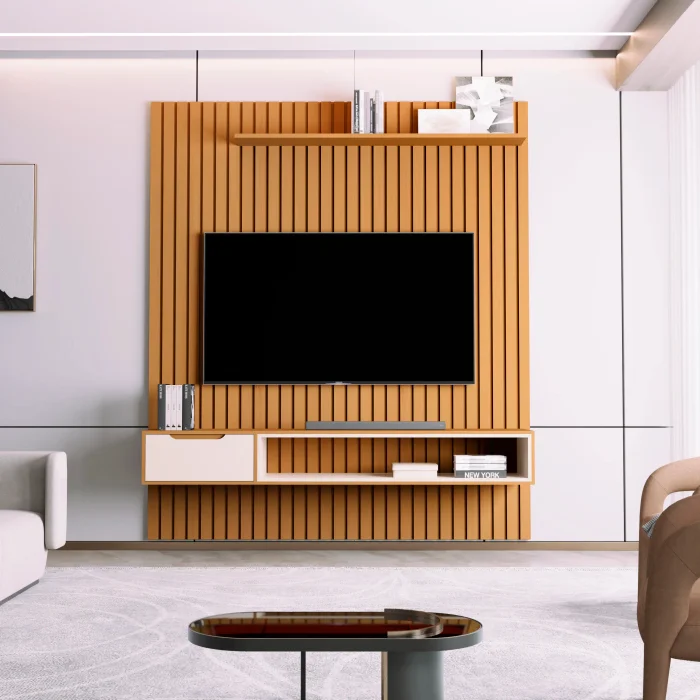 Home Ripado Tucuma 1.8 en Madera natural - Muebles para TV, Uruguay | Deluxe Home
