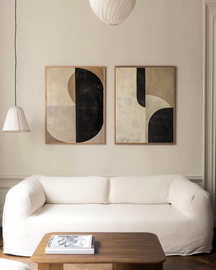 Abstractos Neutros N.3 en Multicolor - Láminas, Uruguay | La Cuadrería, vista 2