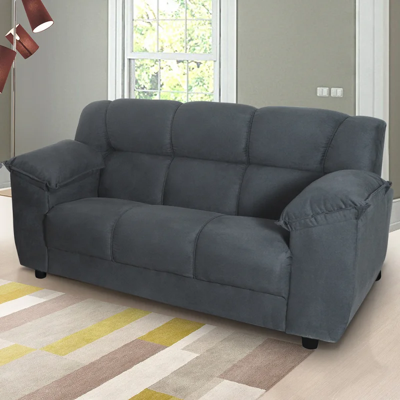 Sofá 3 Cuerpos Aguai Negro en Negro - Muebles, Uruguay | Soy Hogar, vista 4