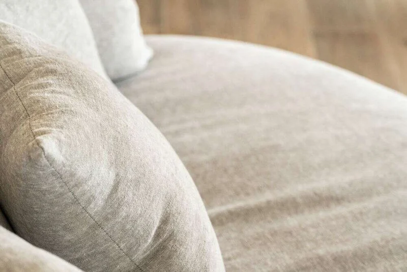 SILLON LUNA - OVAL - LINO GRIS MEDIO en Gris - Sillones y sofás, Uruguay | La Iberica, vista 13