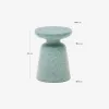 Mesa auxiliar de exterior Mesquida - de terrazo verde Ø 39 cm en Verde - Mesas de arrimo, Uruguay | Kavehome, vista 6 de 6